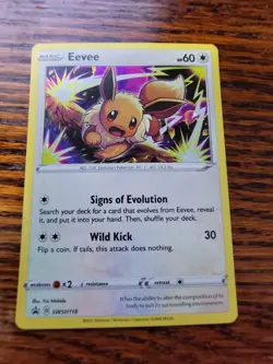 NM Eevee SWSH118 SWSH: Sword & Shield Promo Cards Holo - Image 1
