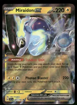 Pokemon Cards Miraidon ex 081/198 Scarlet & Violet Double Rare NM - Image 1