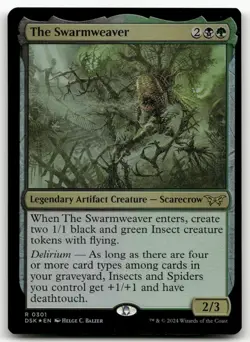 The Swarmweaver (0301) #301 (Foil) (NM) Duskmourn DSK Magic MTG - Image 1