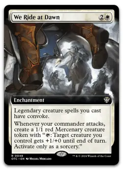We Ride at Dawn (Extended Art) #48 (NM) Thunder Junction OTC Magic MTG - Image 1
