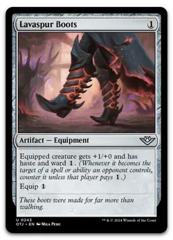 Lavaspur Boots #243 (NM) Thunder Junction OTJ Magic MTG - Image 1