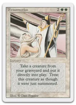 Resurrection (NM) Revised Edition 3ED Magic MTG - Image 1