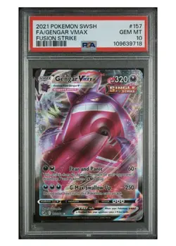 Gengar VMAX #157/264 Holo Ultra Rare - PSA 10 - SWSH08: Fusion Strike Pokemon - Image 1