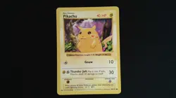 Pokemon Red Cheeks Pikachu 58/102 - SHADOWLESS 1999 Base Set NM - Image 1