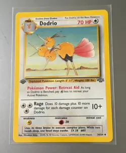 Pokemon Jungle Dodrio 34/64 1st Edition, NM-MT - Image 1