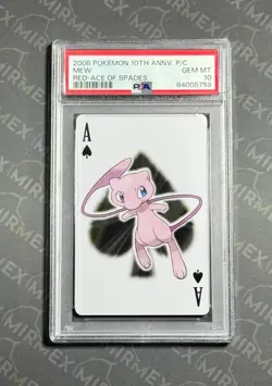 Pokemon PSA 10 Mew Red Ace Of Spades 10Th Anniversary Poker 2006 Japanese - Image 2