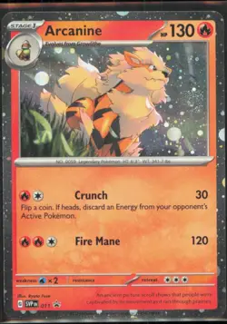 Arcanine Promo SV: Scarlet & Violet Promo Cards #011 [Near Mint] Pokemon TCG - Image 1