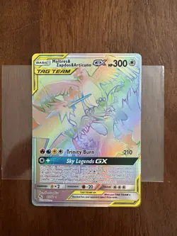 Pokemon Moltres & Zapdos & Articuno GX TAG TEAM Secret Rare Holo 69/68 300 HP #1 - Image 1