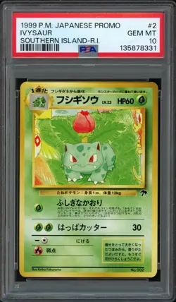 1999 Pokemon Japanese Southern Islands Promo Ivysaur 2 PSA 10 Gem Mint - Image 1