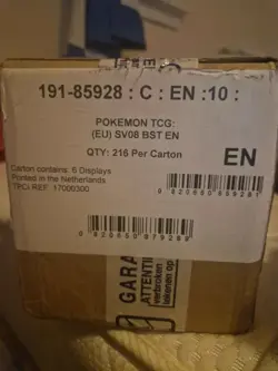 Pokemon TCG Surging Sparks Booster Box Sealed Case (6x Booster Boxes) - Image 1