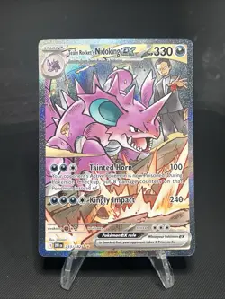 Team Rocket’s Nidoking Ex 233/182 Pokemon Destined Rivals Special Illustration - Image 1