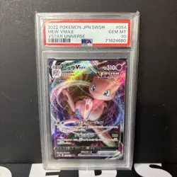 2022 POKEMON JPN SWORD & SHIELD VSTAR UNIVERSE #054 FULL ART/MEW VMAX PSA 10 - Image 1