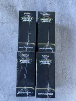 x4 Pokemon Mega Evolution Perfect Order Booster Bundle Box Lot of - Image 3