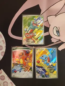 Pokemon TCG First Partner Illustration Collection Series 1 Kanto GEN 1 Starters - Image 1