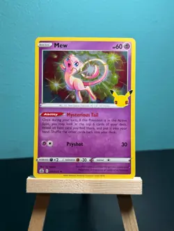 Mew 11/25 Holo Rare Celebrations Pokemon LP - Image 1