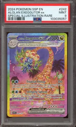 [PSA 9] Alolan Exeggutor ex 242/191 Surging Sparks Special Illustration POKEMON - Image 1
