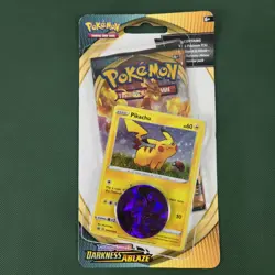 SEALED SWIRL 🌀💫 Darkness Ablaze Blister Pack Pikachu SWSH039 Promo Pokemon - Image 3