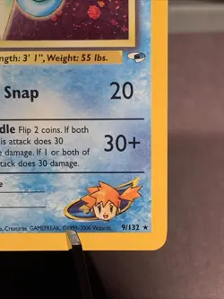 Pokemon TCG 1st Edition Misty's Seadra Holo Rare 9/132 Gym Heroes VTG WOTC NM/M - Image 4