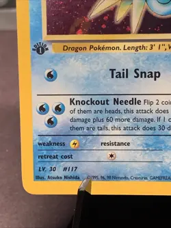 Pokemon TCG 1st Edition Misty's Seadra Holo Rare 9/132 Gym Heroes VTG WOTC NM/M - Image 5