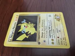 Pokemon 1st Edition Lt. Surge’s Pikachu 81/132 - Gym Heroes - NM Near Mint Vtg - Image 2