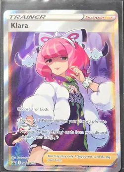Klara SWSH302 Blackstar Promo Full Art Pokemon 2023 - Image 1