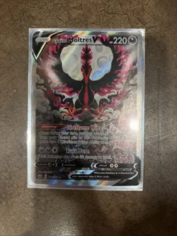 Galarian Moltres V (Alternate Full Art) 177/198 SWSH Chilling Reign - LIGHT PLAY - Image 1