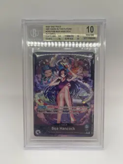 One Piece Boa Hancock op07-038 Alt Art Leader BGS 10 PRISTINE Parallel - Image 2