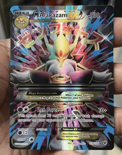 M Alakazam EX (Full Art) 118/124 XY Fates Collide Holo Pokemon TCG LP rare 2016 - Image 1