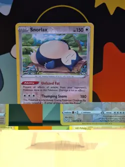Pokemon Card Snorlax Lost Origin Reverse Holo Rare 143/196 Near Mint - Image 1