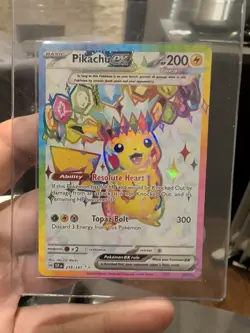 PIKACHU EX 219/191 ULTRA RARE POKEMON TCG: SV08 - SURGING SPARKS -1 - Image 1