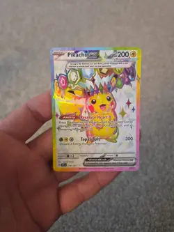 Pokemon TCG Surging Sparks Pikachu EX Card 219/191 - Image 1