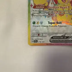 Pokemon TCG Surging Sparks Pikachu EX 219/191 NM Condition Secret Rare - Image 3