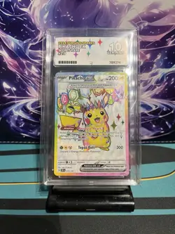 Pokemon TCG Pikachu Ex SR surging sparks 219/191 Ace 10 perfect subs - Image 1