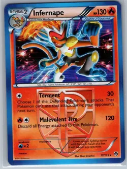 Infernape (Team Plasma) 17/135 Holo Plasma Storm - Pokemon Card - NM - Image 1