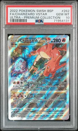 Pokemon Card Charizard VSTAR SWSH262 Sword & Shield UPC PSA 10 - Image 1