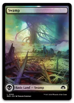 Swamp (0306) #306 (Foil) (NM) Modern Horizons 3 MH3 Magic MTG - Image 1