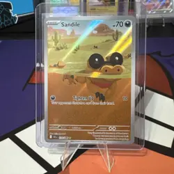 Sandile Basic Pokemon Card 70 HP Holo Rare 135 - Image 1