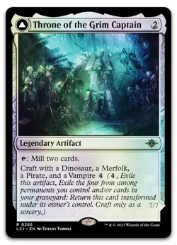 Throne of the Grim Captain #266 (Foil) (NM) Lost Caverns of Ixalan LCI Magic MTG - Image 1