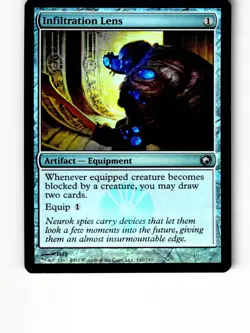 Infiltration Lens 167 Uncommon Scars of Mirrodin Magic: The Gathering Foil LP - Image 1