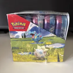 Pokemon Ascended Heroes Mini Tin Display Box 10 Tins 20 Packs New Sealed (tear) - Image 3