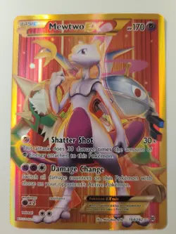 Mewtwo EX Full Art Secret Rare 164/162 Pokemon Breakthrough NM - Image 1