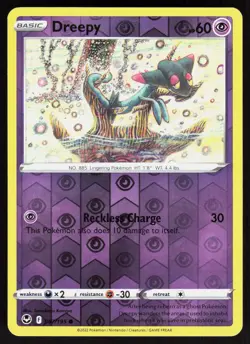 Dreepy 087/195 Common Silver Tempest Pokemon Reverse Holo Near Mint - Image 1