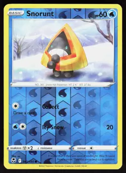 Snorunt 041/195 Common Silver Tempest Pokemon Reverse Holo Near Mint - Image 1