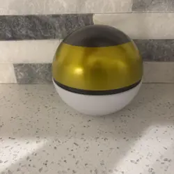 Level Ball Pokemon Collectible Tin: Yellow, Red, and Black Pokeball (Empty) - Image 3