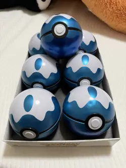 Pokemon Dive Ball Tin (H19) EMPTY Poke Ball Tin Blue Teal White No Packs - Image 1