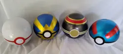 Lot Of 4 Empty Pokemon Pokeball Tins TCG Premier Luxury Poke Ball Black Gold - Image 1