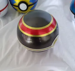 Lot Of 4 Empty Pokemon Pokeball Tins TCG Premier Luxury Poke Ball Black Gold - Image 5