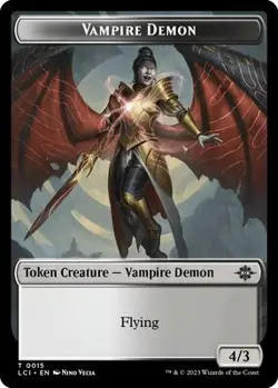 Vampire Demon Token NM Reg Token 15 - Image 1