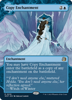 Copy Enchantment [Wilds of Eldraine: Enchanting Tales] Foil Near Mint - Image 1