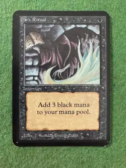 MTG Dark Ritual Alpha Edition (ID PV37) - Image 1